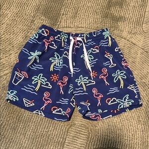 Chubbies Navy Blue Neon Print Men's Shorts